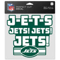 New York Jets Decal 8x8 Perfect Cut Color Slogan-0