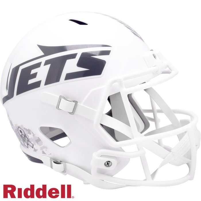 New York Jets Helmet Riddell Replica Full Size Speed Style Salute To Service 2024-0