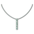 New York Jets Necklace Silver Bar-0