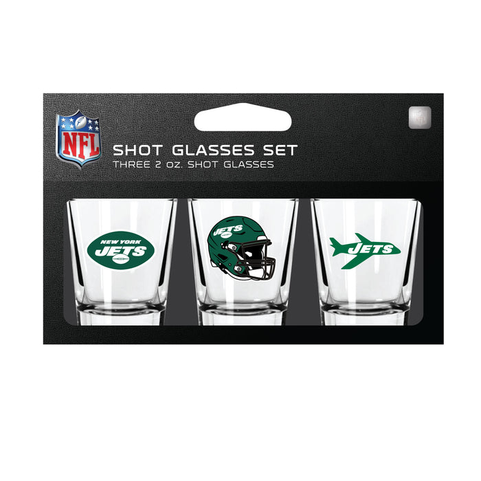 New York Jets Shot Glass Set 3 Pack-0