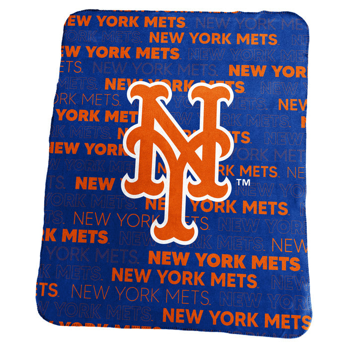 New York Mets Blanket 50x60 Fleece Classic-0