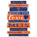 New York Mets Sign 11x17 Wood Family Word Design-0