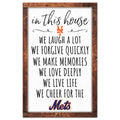 New York Mets Sign 11x17 Wood In This House-0