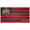 Ohio State Buckeyes Sign Wood 9x17 Flag-0