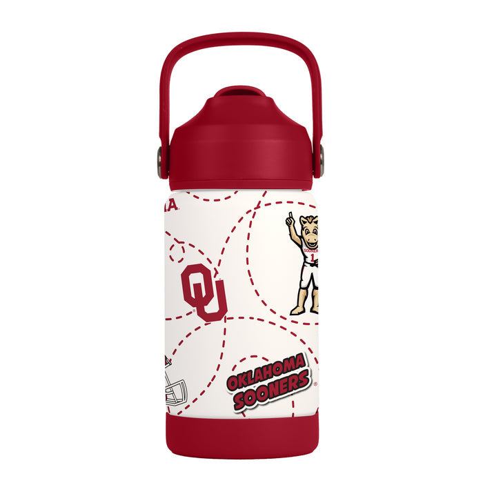 Oklahoma Sooners Kids Bottle 12oz Stainless Steel Mascot-0