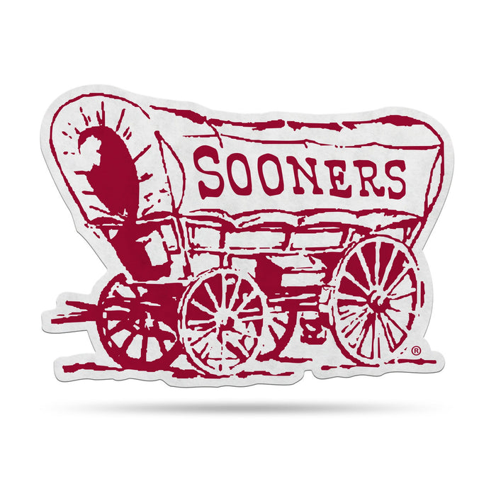 Oklahoma Sooners Pennant Shape Cut Mascot Design-0