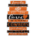 Oklahoma State Cowboys Sign 11x17 Wood Family Word-0