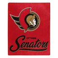 Ottawa Senators Blanket 50x60 Raschel Signature Design-0