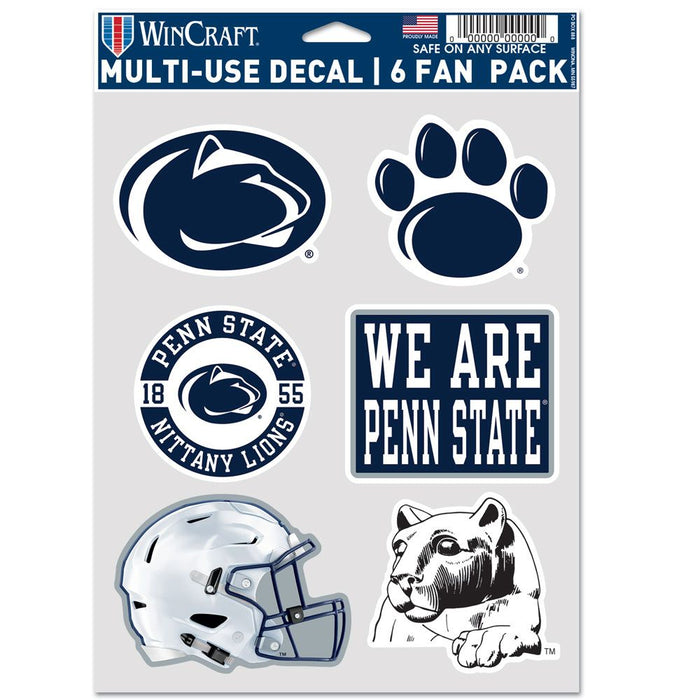 Penn State Nittany Lions Decal Multi Use Fan 6 Pack-0