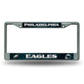 Philadelphia Eagles License Plate Frame Chrome Printed Insert-0