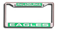 Philadelphia Eagles License Plate Frame Laser Cut Chrome-0