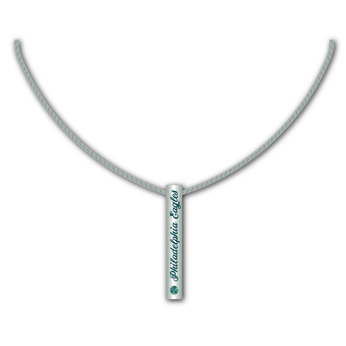 Philadelphia Eagles Necklace Silver Bar-0