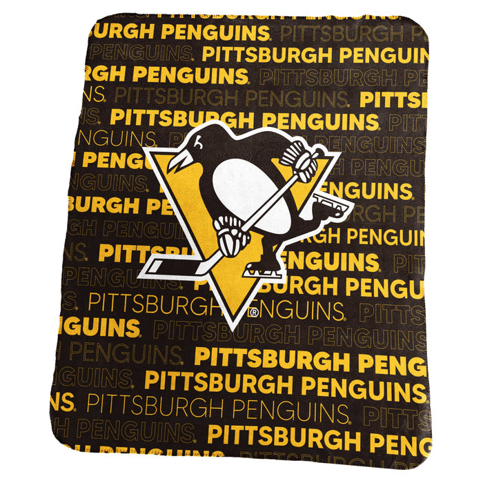 Pittsburgh Penguins Blanket 50x60 Fleece Classic-0