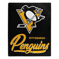 Pittsburgh Penguins Blanket 50x60 Raschel Signature Design-0