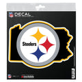 Pittsburgh Steelers Decal 6x6 All Surface State Shape - Special Order-0