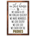 San Diego Padres Sign 11x17 Wood In This House-0