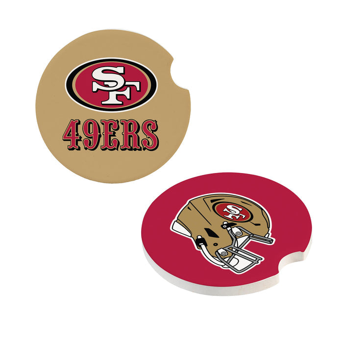 San Francisco 49ers Car Coaster Set 2 Pack-0
