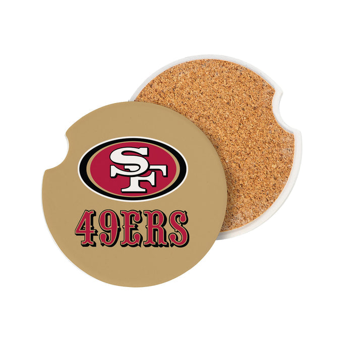 San Francisco 49ers Car Coaster Set 2 Pack-1