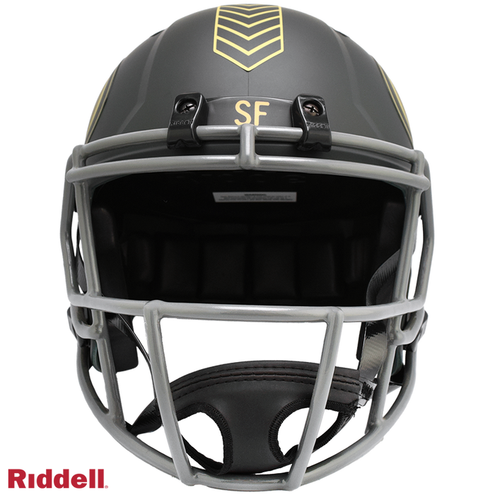 San Francisco 49ers Helmet Riddell Replica Full Size Speed Style Salute To Service 2025-1