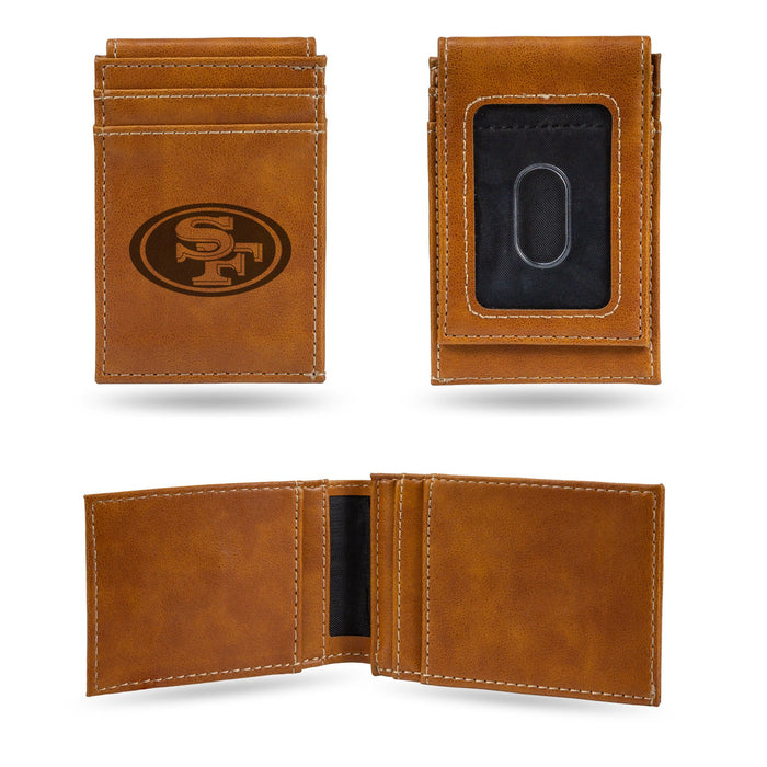 San Francisco 49ers Wallet Front Pocket Laser Engraved-0
