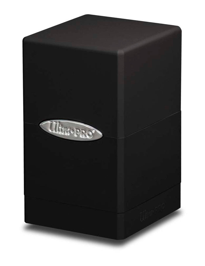 Satin Tower Deck Box - Black-0