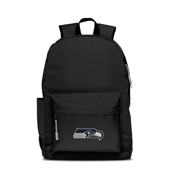 Seattle Seahawks Backpack Campus Laptop Black with Gray-0