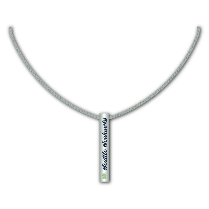 Seattle Seahawks Necklace Silver Bar-0