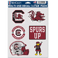 South Carolina Gamecocks Decal Multi Use Fan 6 Pack-0