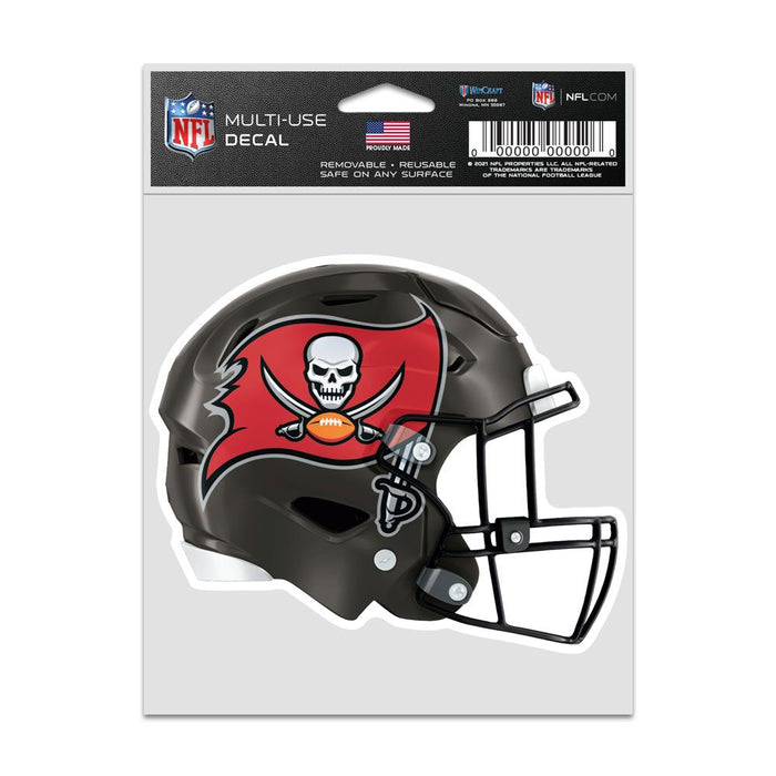 Tampa Bay Buccaneers Decal 3.75x5 Helmet Fan-0