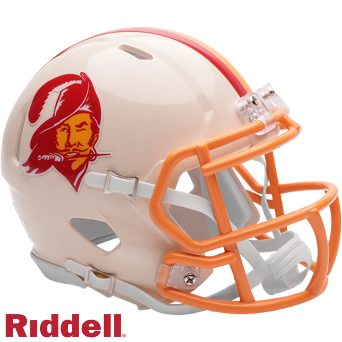 Tampa Bay Buccaneers Helmet Riddell Replica Mini Speed Style Retro Collection-3
