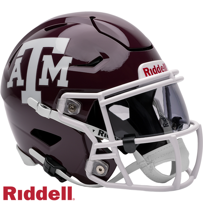 Texas A&M Aggies Helmet Riddell Replica Mid-Size MIDI SpeedFlex Style-0