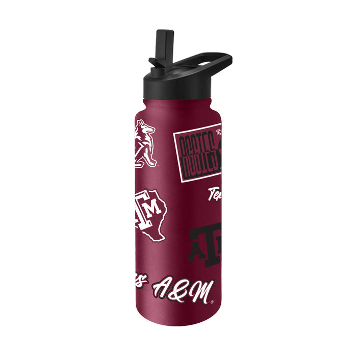 Texas A&M Aggies Quencher Bottle 34oz Stainless Steel Dreamweave-0