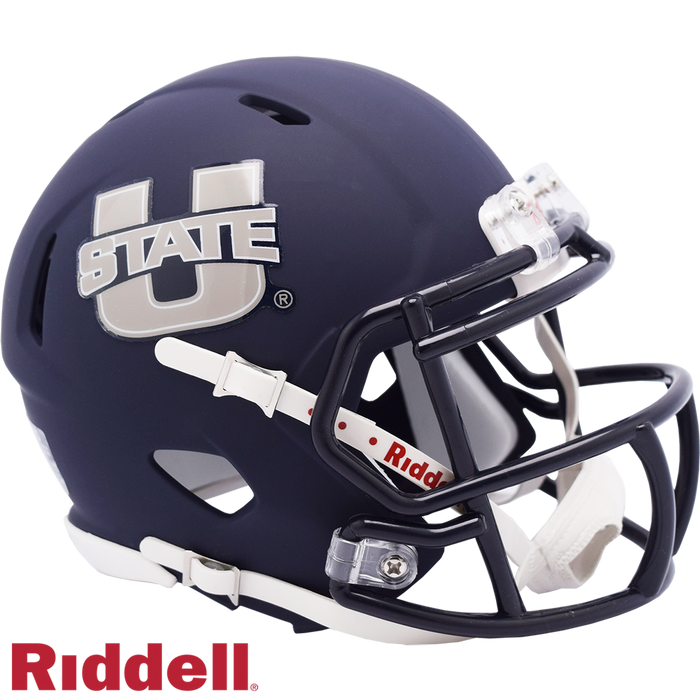 Utah State Aggies Helmet Riddell Replica Mini Speed Style-0
