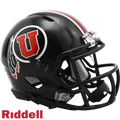 Utah Utes Helmet Riddell Replica Mini Speed Style Black-0