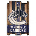 Vancouver Canucks Sign 11x17 Wood Fence Style-0