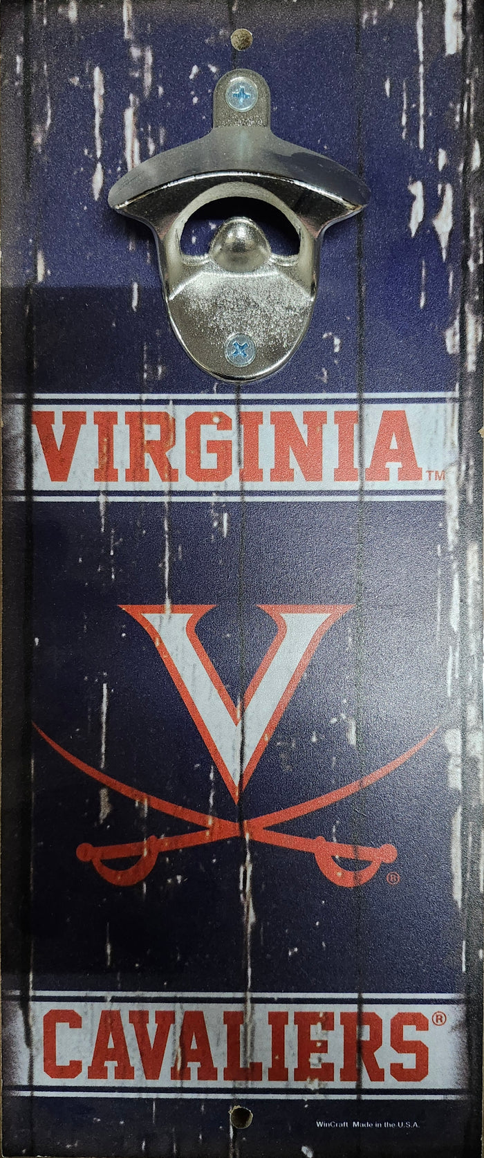 Virginia Cavaliers Sign Wood 5x11 Bottle Opener Alternate-0