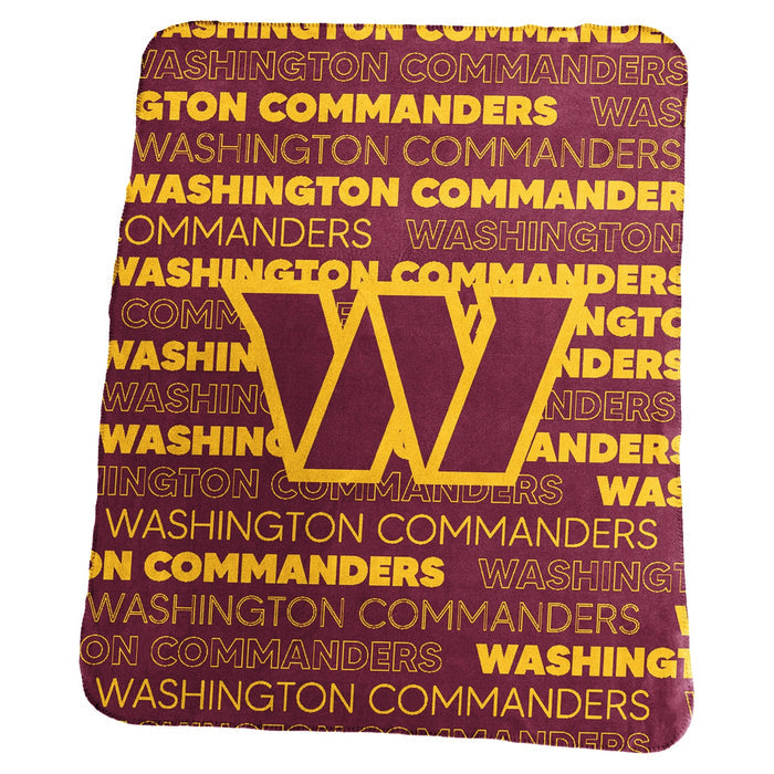Washington Commanders Blanket 50x60 Fleece Classic-0