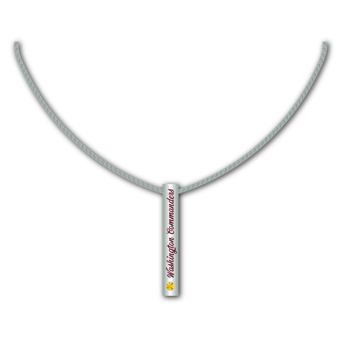 Washington Commanders Necklace Silver Bar-0