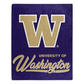 Washington Huskies Blanket 50x60 Raschel Signature Design-0