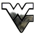 West Virginia Mountaineers Auto Emblem - Silver-0