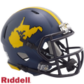 West Virginia Mountaineers Helmet Riddell Replica Mini Speed Style Country Roads 2023-0