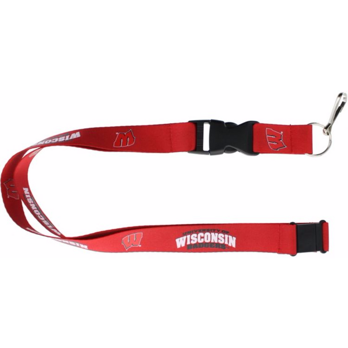 Wisconsin Badgers Lanyard Red-1