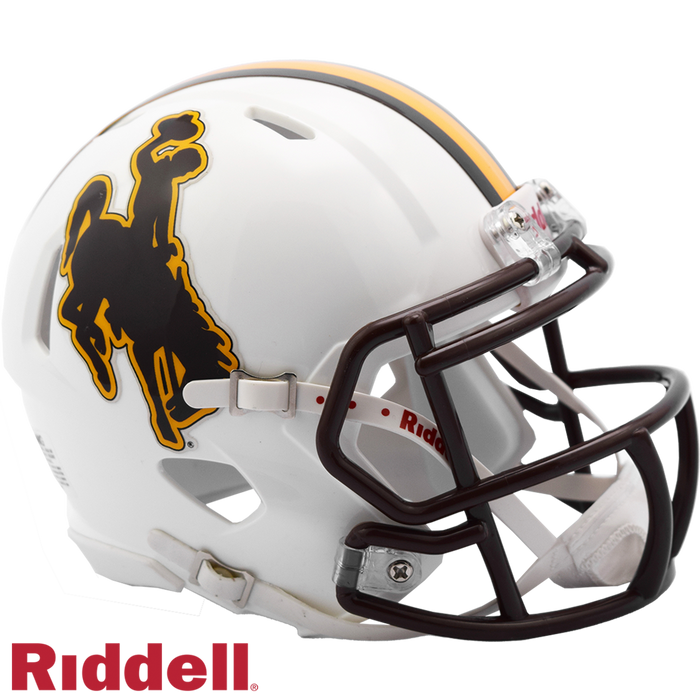 Wyoming Cowboys Helmet Riddell Replica Mini Speed Style-0