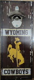 Wyoming Cowboys Sign Wood 5x11 Bottle Opener Alternate-0